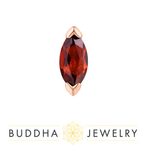 Buddha Jewelry Organics - Zuri - Garnet - Threadless End