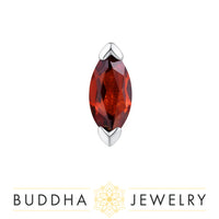 Buddha Jewelry Organics - Zuri - Garnet - Threadless End
