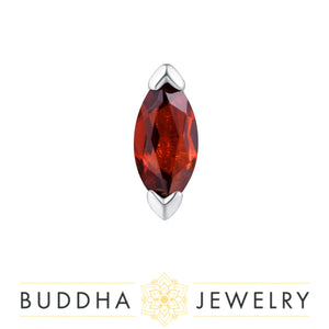 Buddha Jewelry Organics - Zuri - Garnet - Threadless End