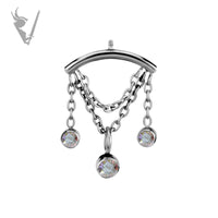 Valkyrie - CoCr PVD Titanium internally threaded attachment for vertical helix
