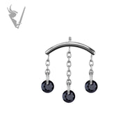 Valkyrie - CoCr PVD Titanium internally threaded attachment for vertical helix
