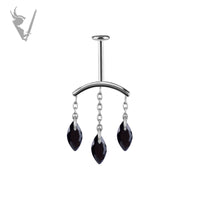 Valkyrie - CoCr PVD Titanium internally threaded attachment for vertical helix
