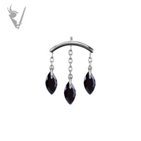 Valkyrie - CoCr PVD Titanium internally threaded attachment for vertical helix
