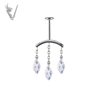 Valkyrie - CoCr PVD Titanium internally threaded attachment for vertical helix
