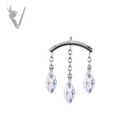 Valkyrie - CoCr PVD Titanium internally threaded attachment for vertical helix
