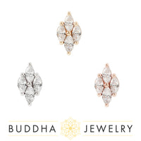 Buddha Jewelry Organics - Dream On - CZ - Threadless End
