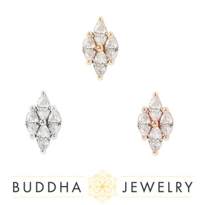 Buddha Jewelry Organics - Dream On - CZ - Threadless End