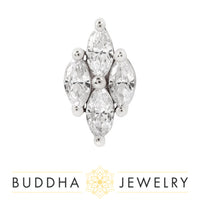 Buddha Jewelry Organics - Dream On - CZ - Threadless End

