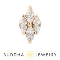 Buddha Jewelry Organics - Dream On - CZ - Threadless End
