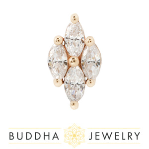 Buddha Jewelry Organics - Dream On - CZ - Threadless End