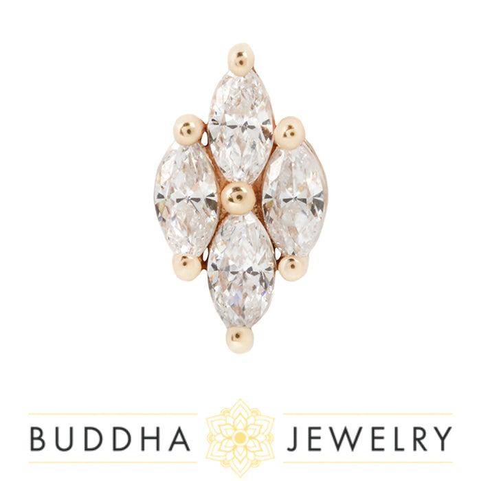 Buddha Jewelry Organics - Dream On - CZ - Threadless End
