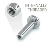 Neometal - Threaded titanium labret posts/stems
