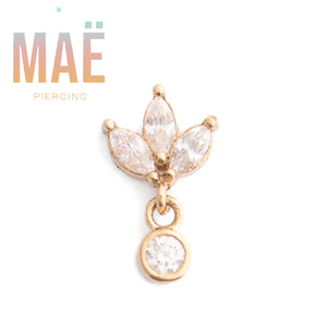 MAË - 14k Gold - Valentina - Threadless end