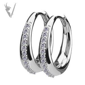 Valkyrie - CoCR - CZ Hoop earrings