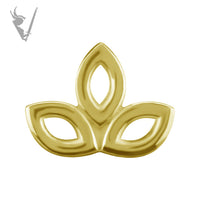 Valkyrie - 18k Gold Threadless marquise trinity
