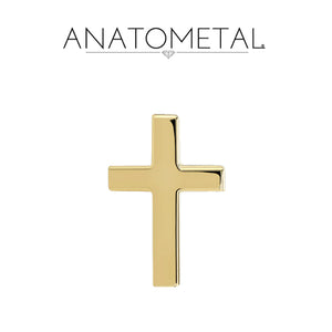 Anatometal - 18k Gold Threadless Cross