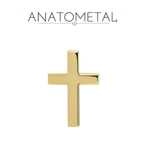 Anatometal - 18k Gold Threadless Cross