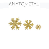 Anatometal - 18k Gold Threadless Flurry
