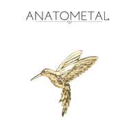 Anatometal - 18k Gold Threadless Hummingbird
