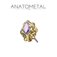 Anatometal - 18k Gold Threadless Anjou end
