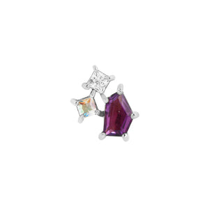 Buddha Jewelry Organics - Lyra - Mercury mist topaz + Amethyst + CZ - Threadless End