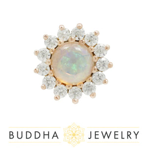 Buddha Jewelry Organics - Delphine - Opal + Cz - Threadless End