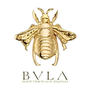 BVLA - 14k Gold - Bumblebee - Threaded  end
