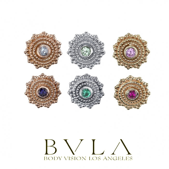 BVLA - 14k Gold - Round Afghan - Threaded  end