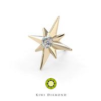 Kiwi Diamond - North star - Threadless end