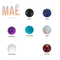 MAË - 14k Gold - Nara - Threadless end