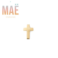 MAË - 14k Gold - Cross - Threadless end
