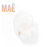 MAË - 14k Gold - Cross - Threadless end
