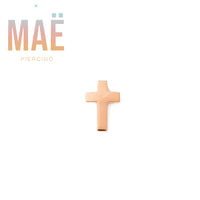 MAË - 14k Gold - Cross - Threadless end
