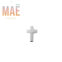 MAË - 14k Gold - Cross - Threadless end
