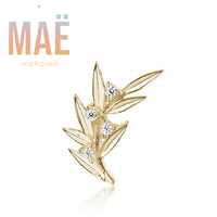 MAË - 14k Gold - Serenity - CZ - Threadless end
