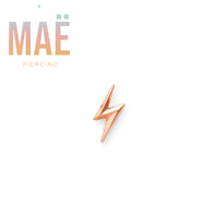 MAË - 14k Gold - Lightning - Threadless end
