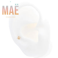 MAË - 14k Gold - Nova Star - Cz - Threadless end
