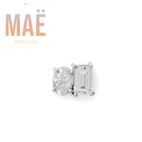 MAË - 14k Gold - Two Of A Kind - Cz - Threadless end
