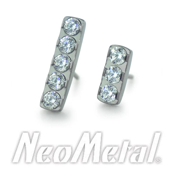 Neometal - Titanium Gem Bar Ends - Threadless Ends