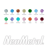 Neometal - Baguette - threadless ends
