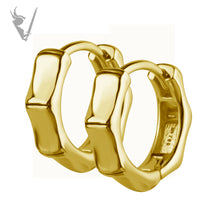 Valkyrie - CoCR Gold PVD - Bamboo earrings (huggies)
