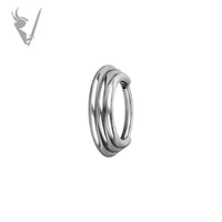 Valkyrie - CIicker Stacked rings - Stainless steel
