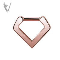 Valkyrie - Stainless steel plain septum clicker v shaped
