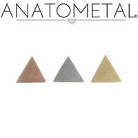 Anatometal - 18k Gold Threadless Triangle ends