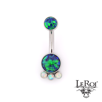 LeRoi Ti curved barbell  bijoux collection (int threads)
