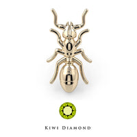 Kiwi Diamond -  14k Ant threadless end
