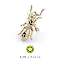 Kiwi Diamond -  14k Ant threadless end
