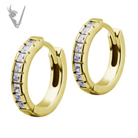 Valkyrie - Gold PVD Stainless steel earhoops
