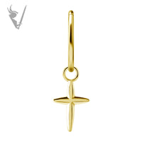 Valkyrie - CoCR/gold PVD - Cross charm