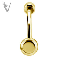 Valkyrie -  Gold PVD titanium navel barbell
